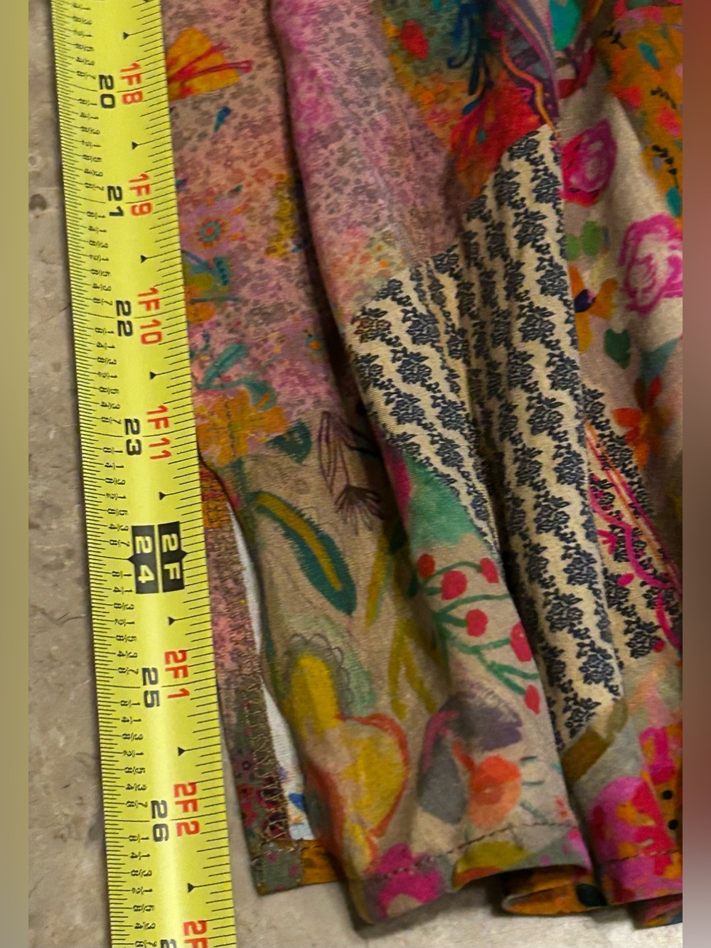 Natural Life Patchwork Floral
Maxi Skirt Side Slits Boho XL - Picture 13 of 13
